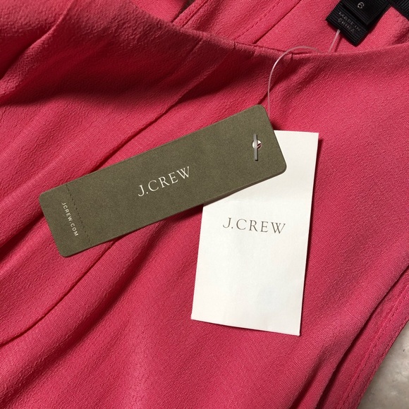 NWT J Crew Tiered Crepe Salmon Pink Tank Top - Picture 10 of 12